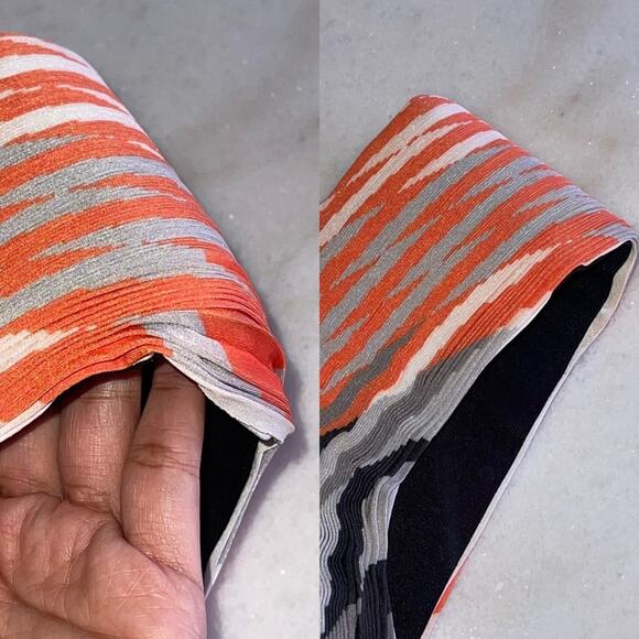 Alexander Wang Accordion Pleated Criss Cross Top in Pavement Woven - Picture 16 of 16